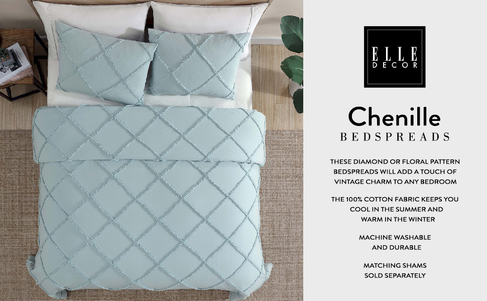 ELLE Decor Chenille Bedspreads A+ Mod 1