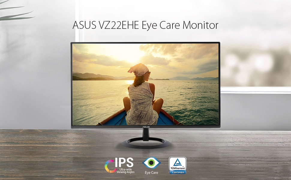 ASUS 22” (21.45” viewable) 1080P Eye Care Monitor (VZ22EHE)