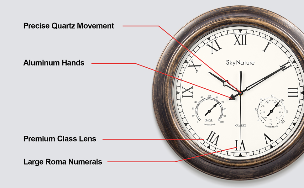 weatherproof outdoor clock