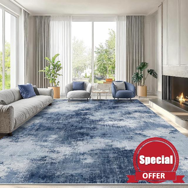 AMADA HOMEFURNISHING 8x10 Washable Area Rug