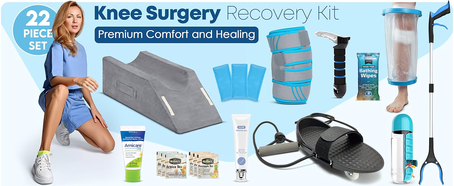 22 Piece knee surgery recovery set
