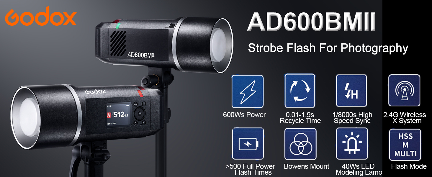 AD600BMII Strobe flash