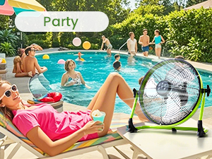 outdoor solar fan