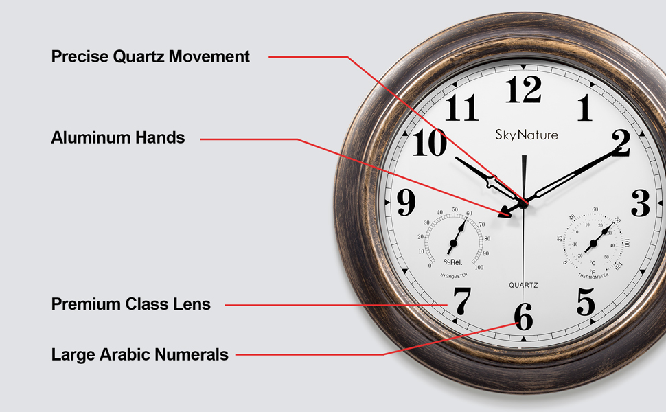 weatherproof outdoor clock
