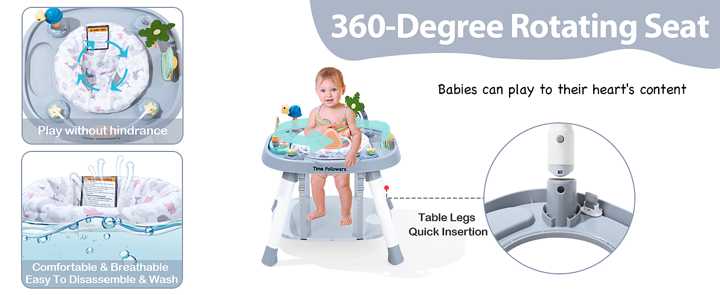 baby play stationary activity center 360