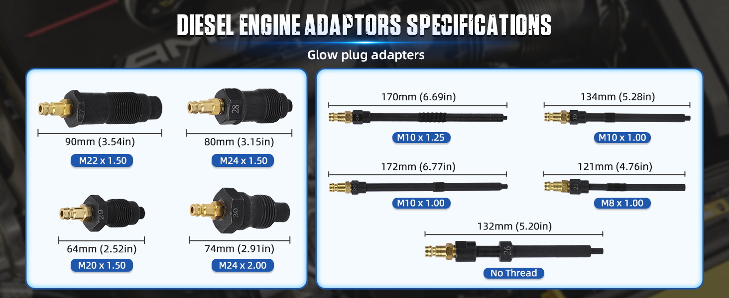 cylinder pressure tester engine compression gauges