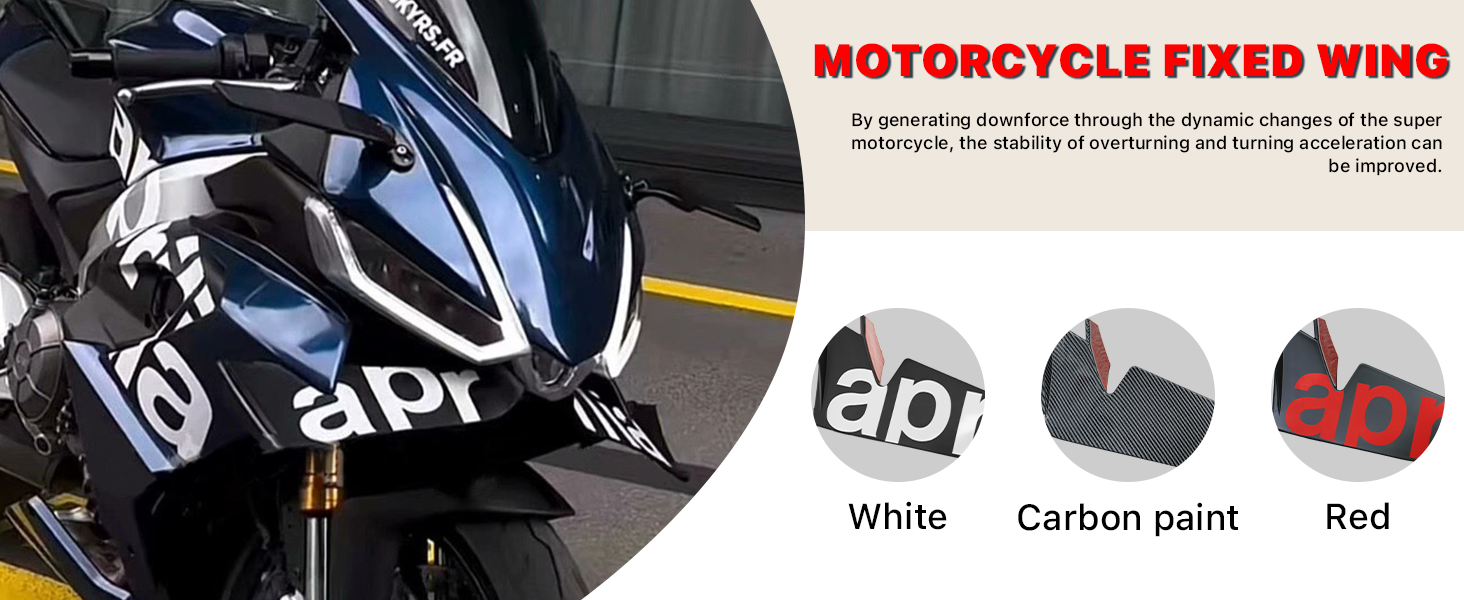 Motorcycle Winglet Fairings for Aprilia RS660 RSV4