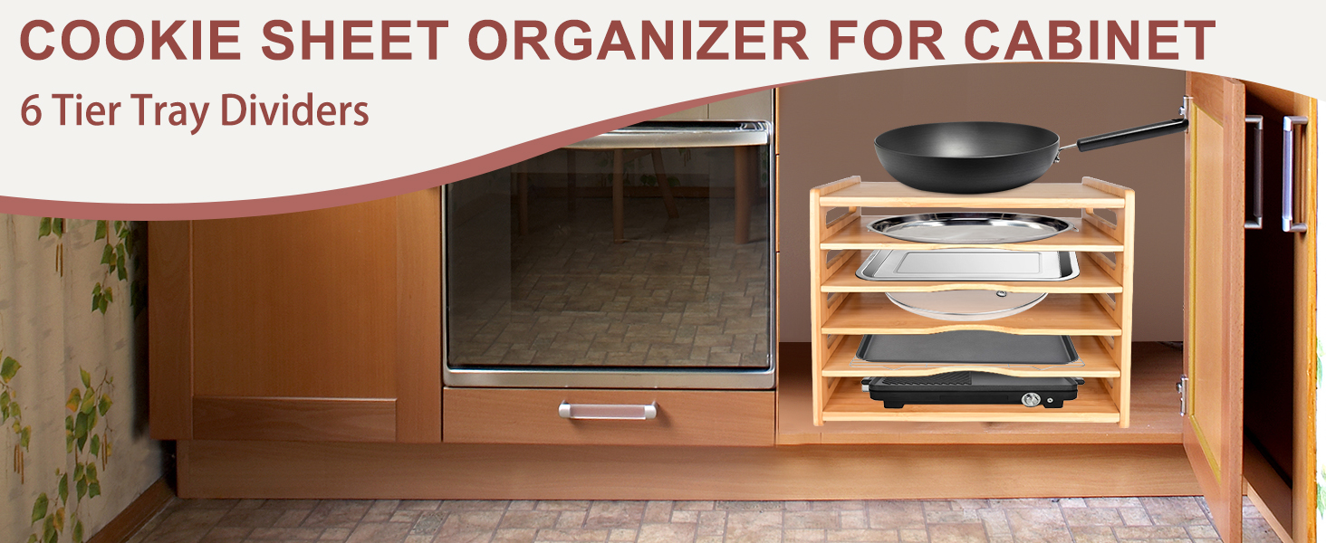 Cookie Sheet Organizer for Cabinet