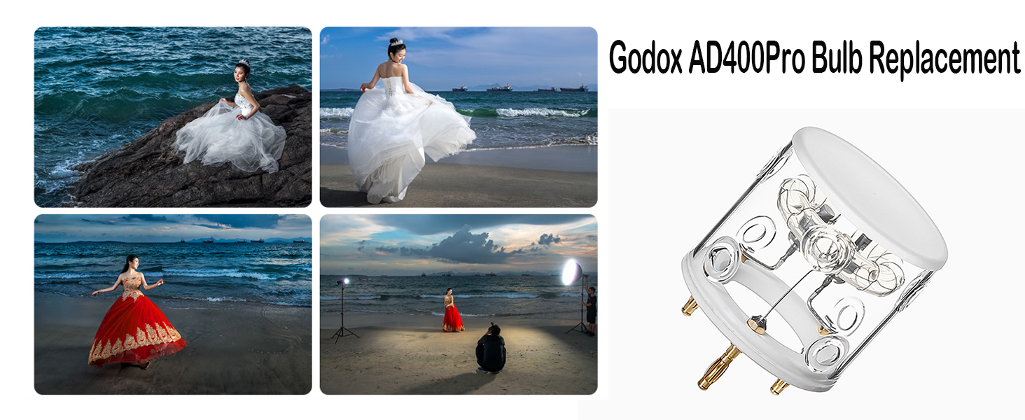 GODOX 400W Flash Tubes Tube for AD400 Pro, AD400Pro Bulb Replacement