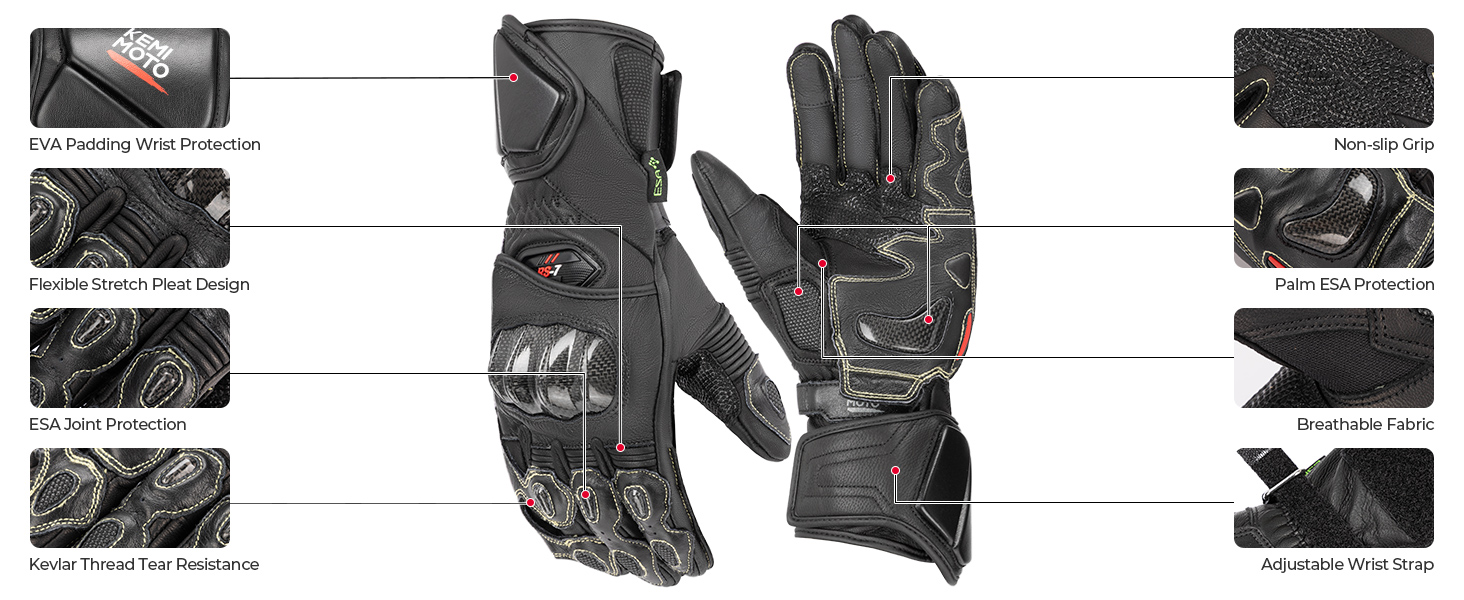 leather motorcycle gloves