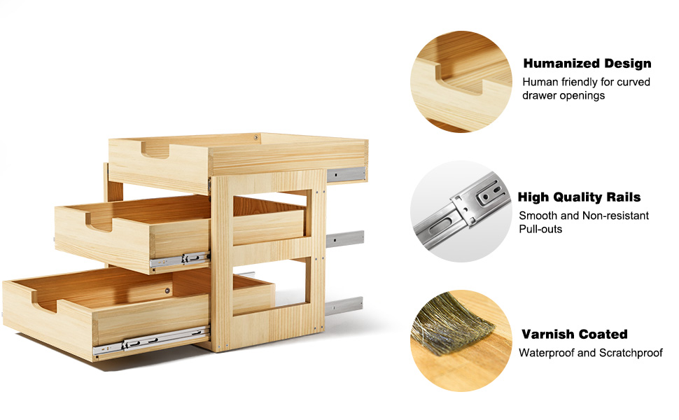 Gsskny Pull Out Cabinet Organizer
