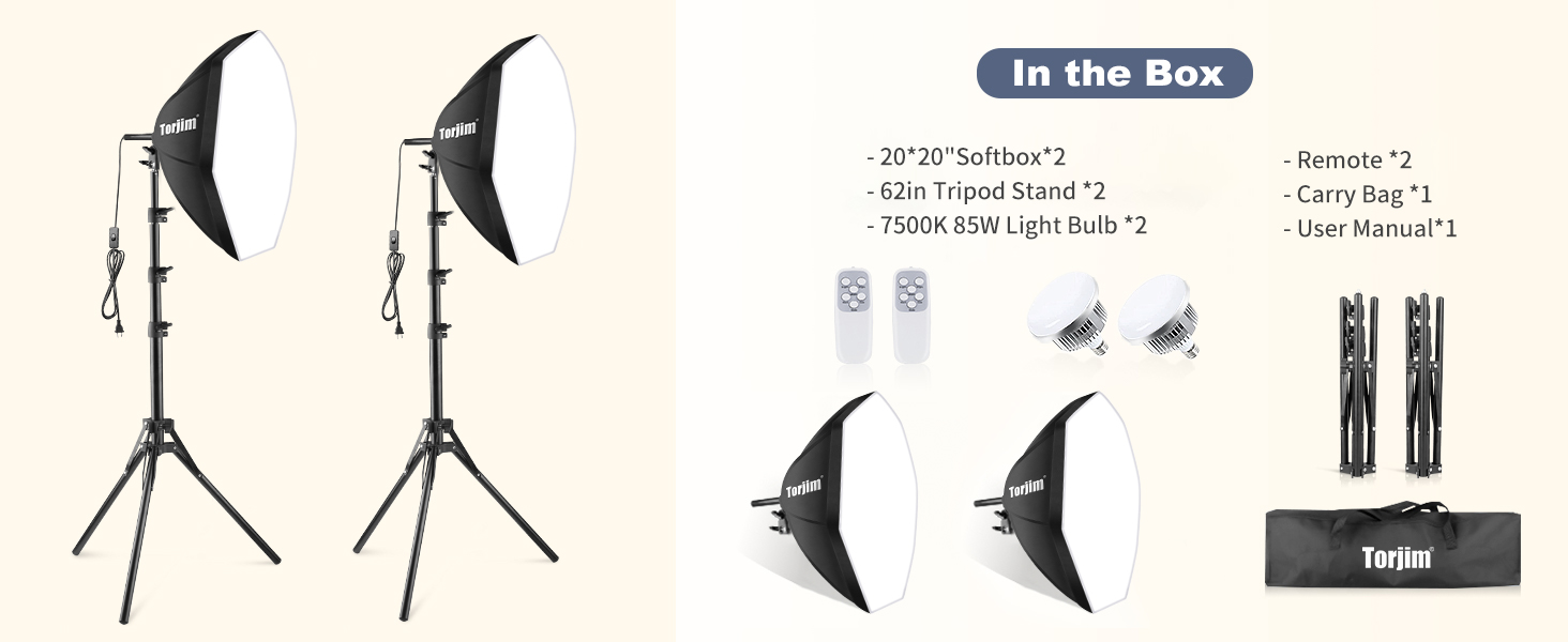 Softbox Photography Lighting Kit