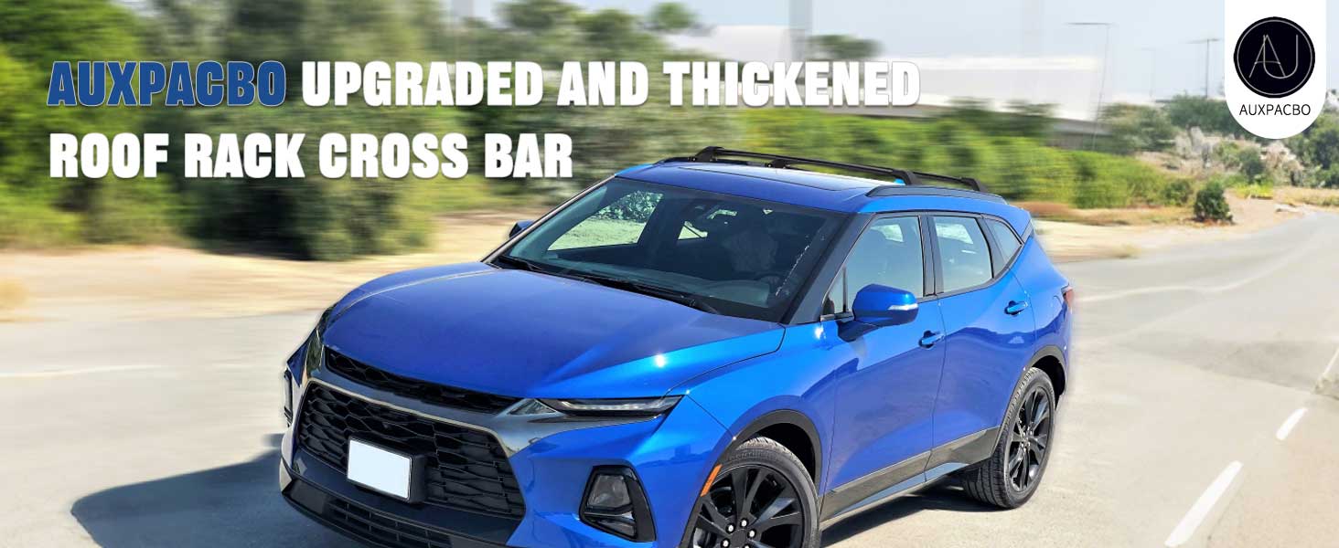 Chevrolet Chevy Blazer 2019 2020 2021 2022 2023 2024 Black Crossbars Luggage Carrier Bars