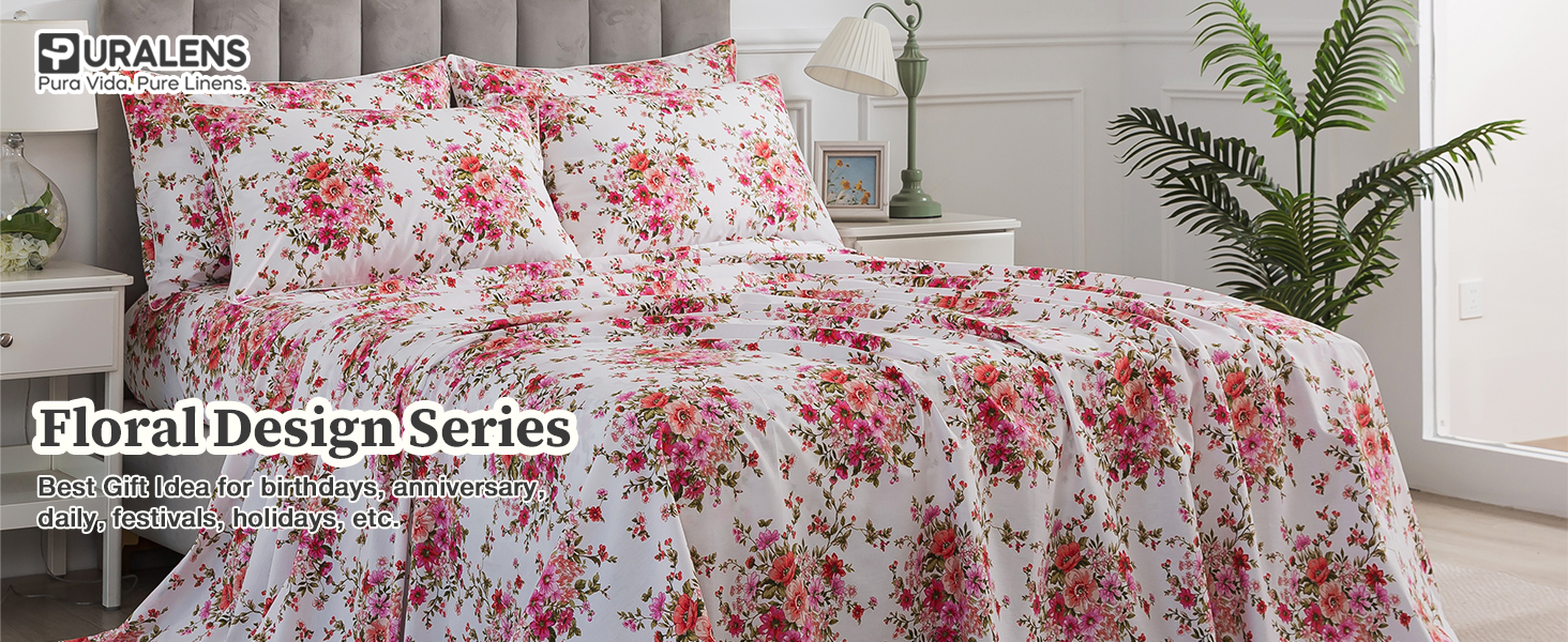 floral sheet set