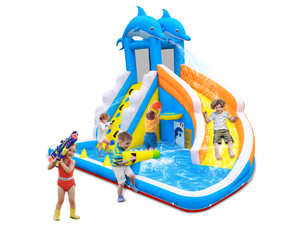 Unicorn inflatable water slide