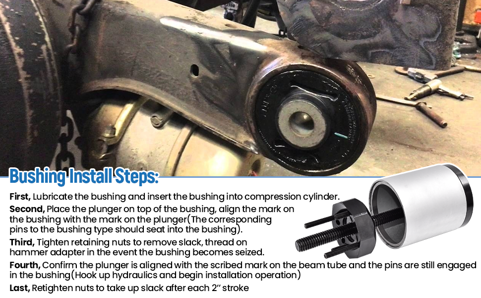 FuseRish S-21307 Wide Beam Bushing Installation Tools Kit
