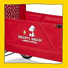 Snoopy patterned wagon seats