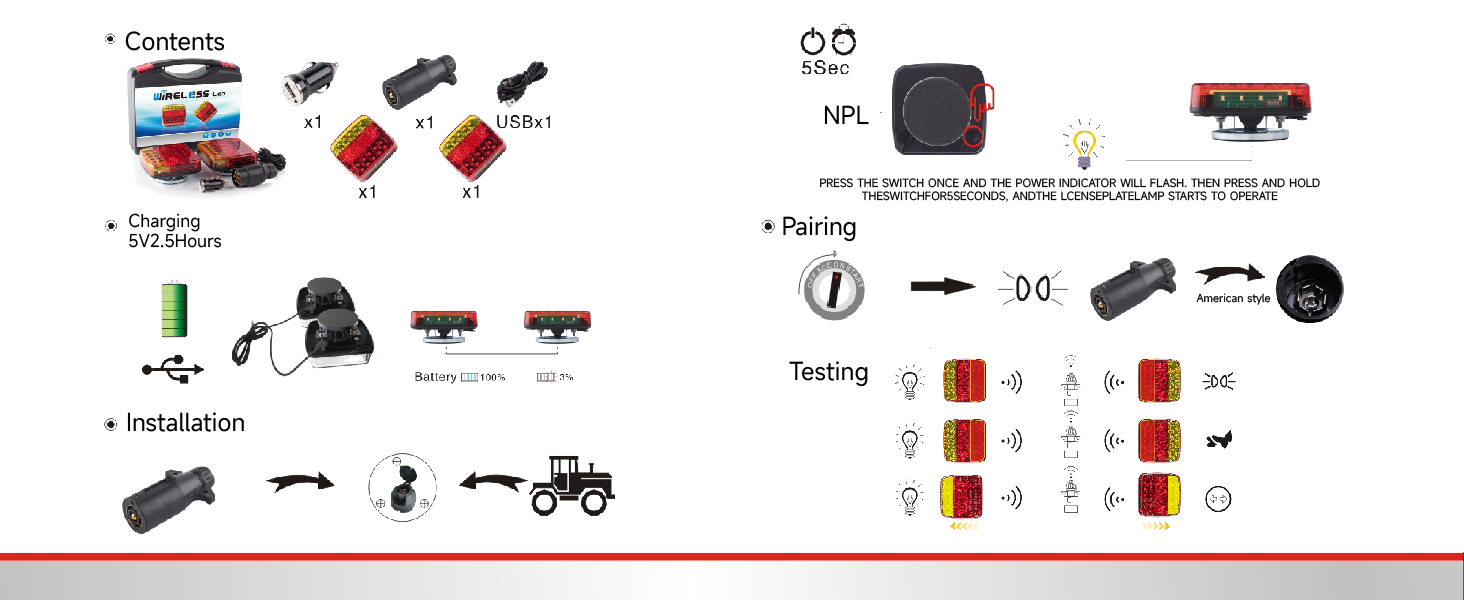 wireless trailer lights