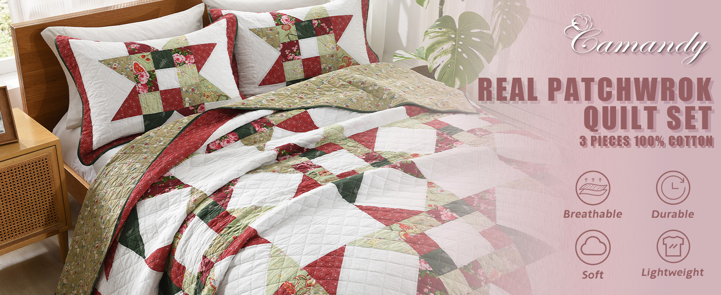 1cotton bedspread coverlet quilt bedding sets star floral patchwork bedspread comforters king queen