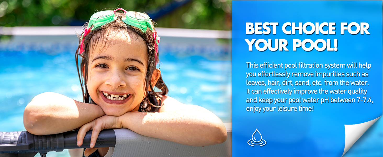 above ground pool filter pump system