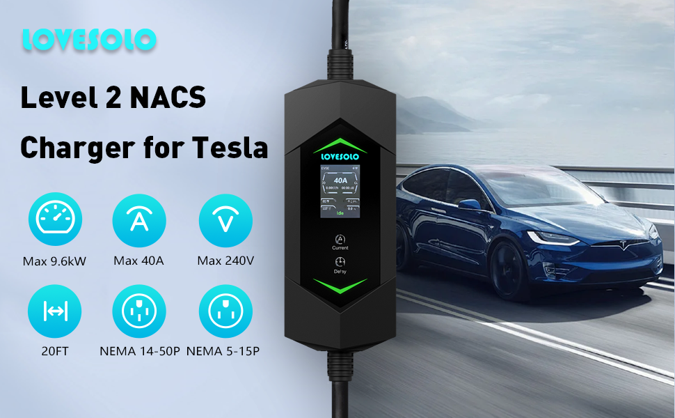 Level 2 NACS charger for tesla