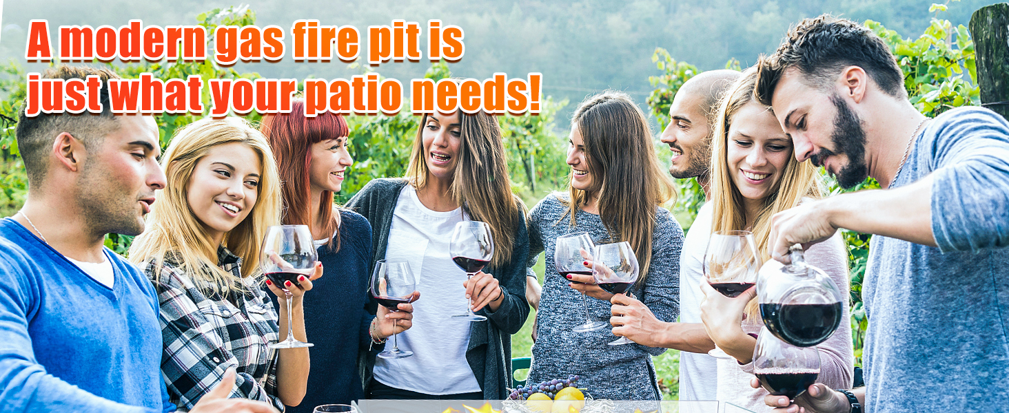 Tabletop Propane Fire Pit 28 Inch, Stainless Steel Outdoor Table Top Firepit