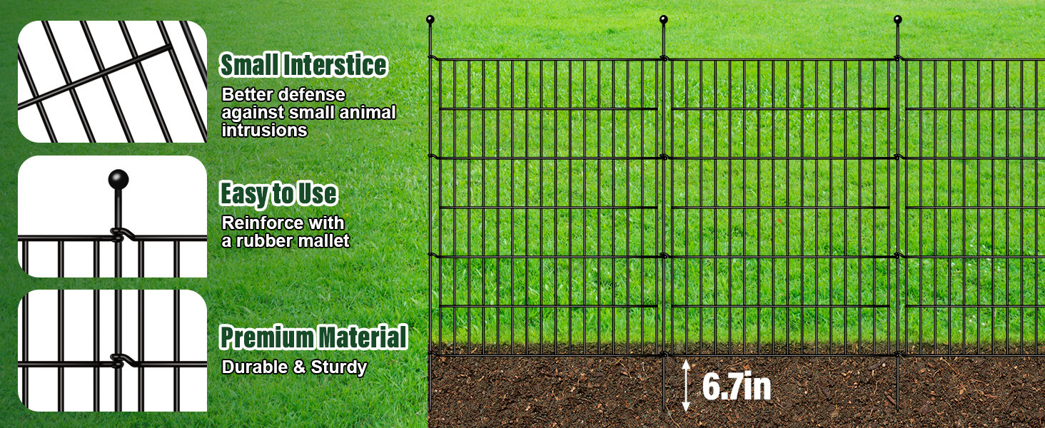 metal garden fence