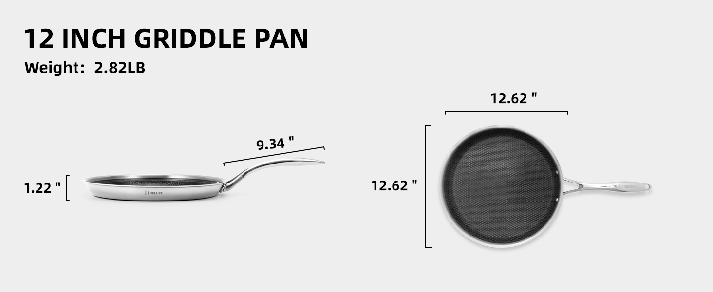 12 inch griddle pan