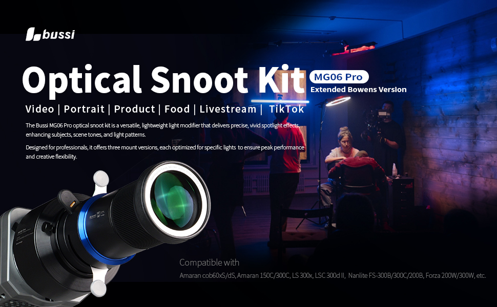 MG06 Pro optical snoot kit -extended bowens mount