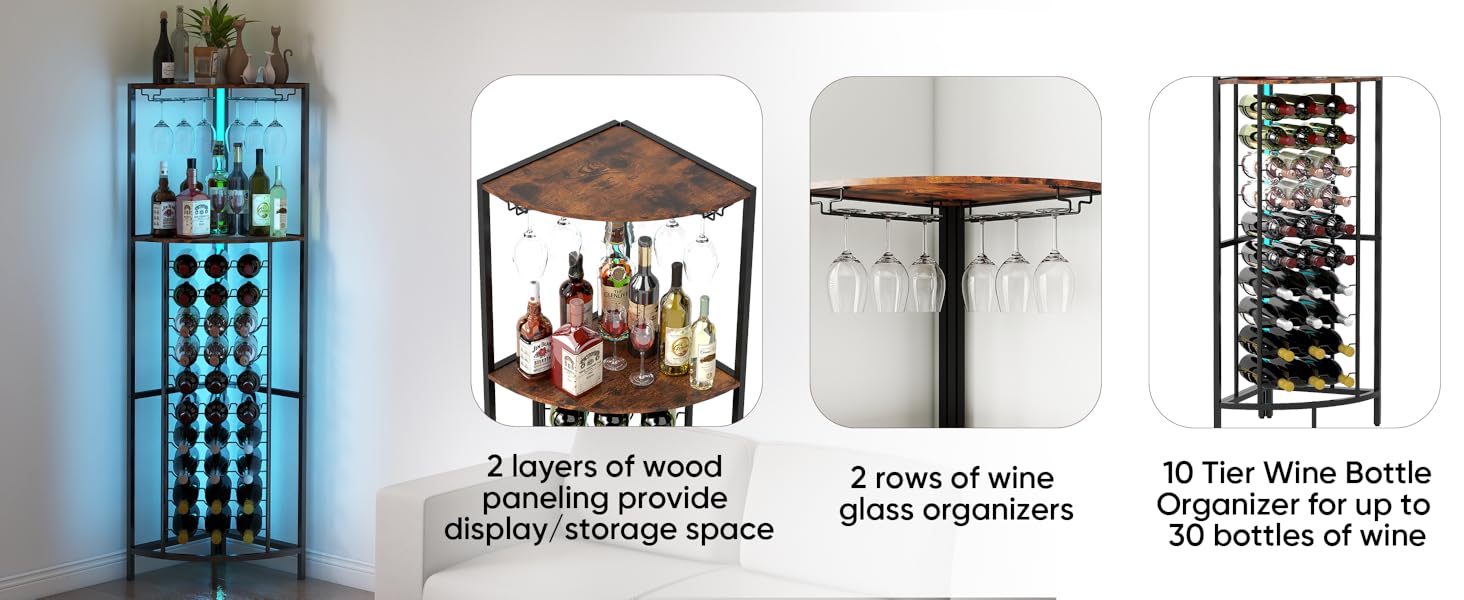 Corner Wine Rack