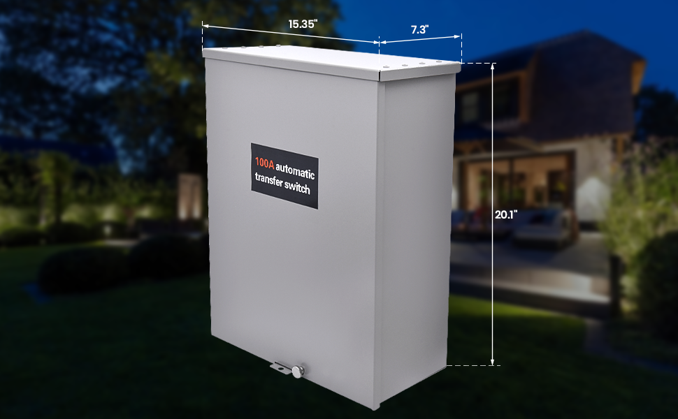 Fuabator 100Amp Automatic Smart Transfer Switch w/Power Management 120/240V
