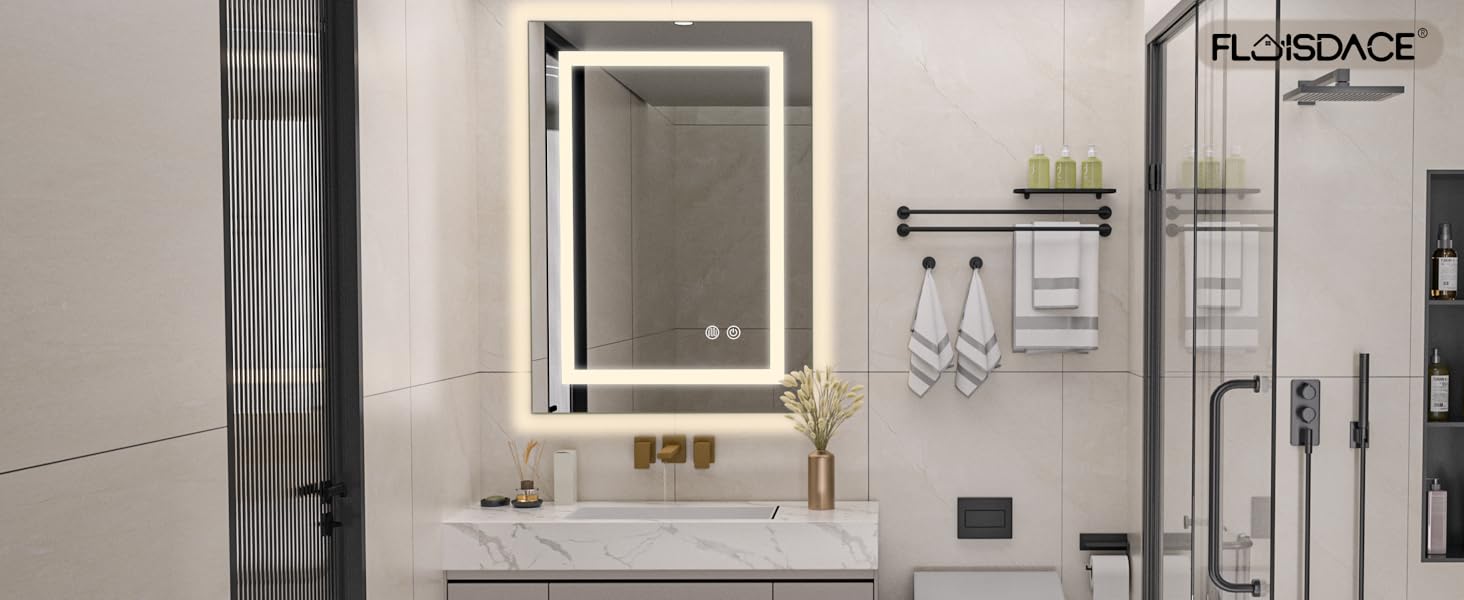 bathroom mirror with Led light