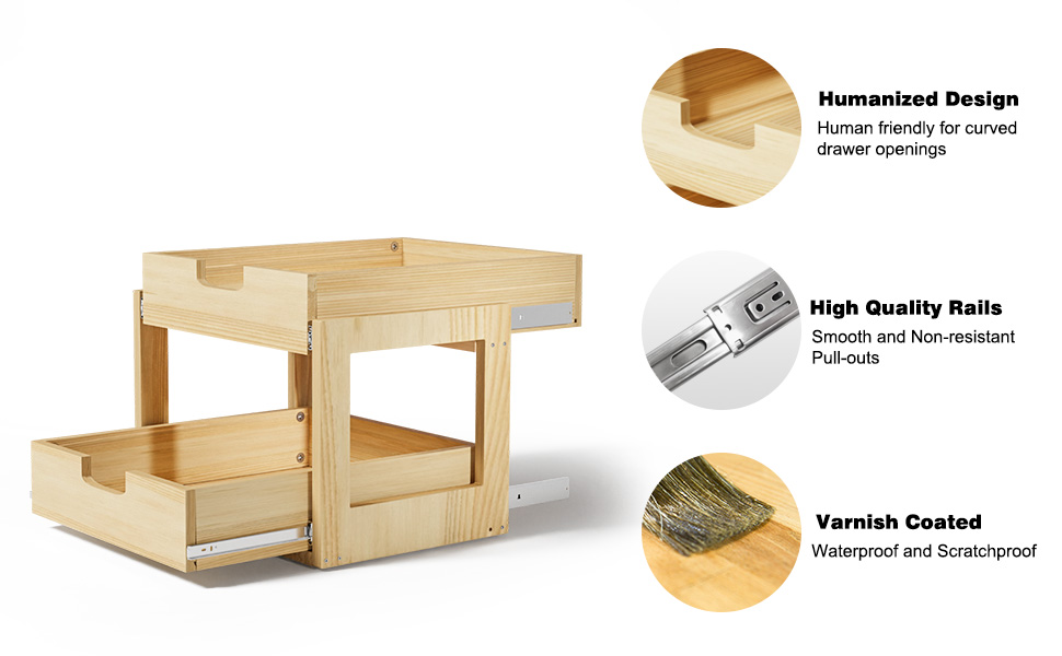 Gsskny Pull Out Cabinet Organizer