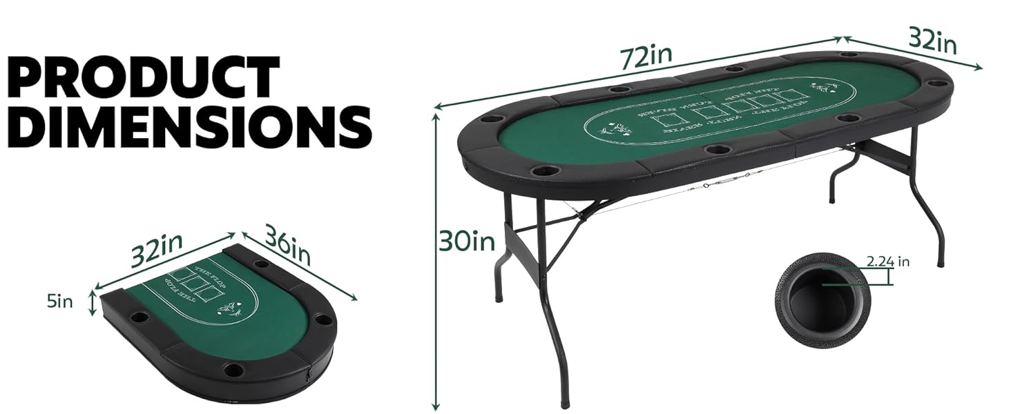 Poker Table Foldable