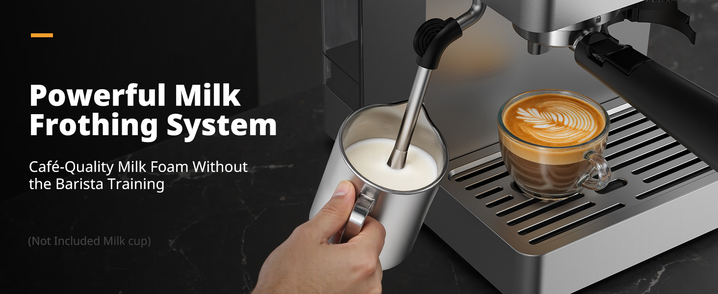 Powerful Milk Frothing System