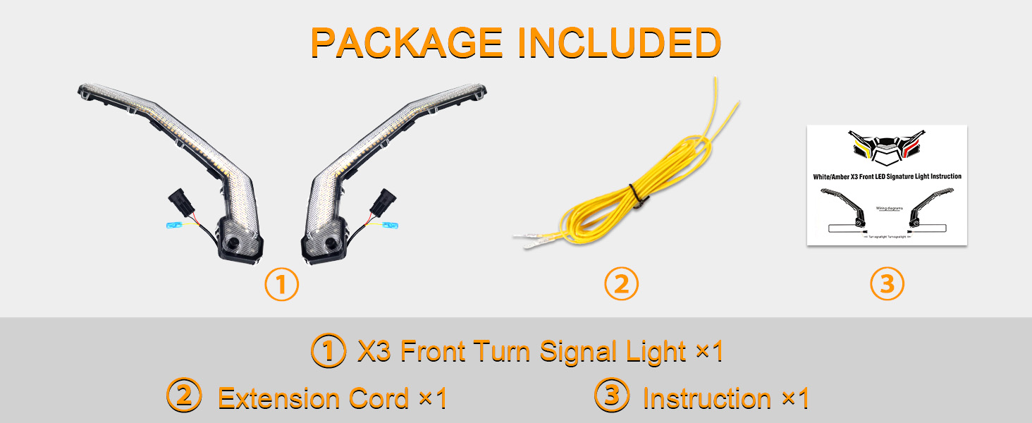 maverick X3 turn signal kit