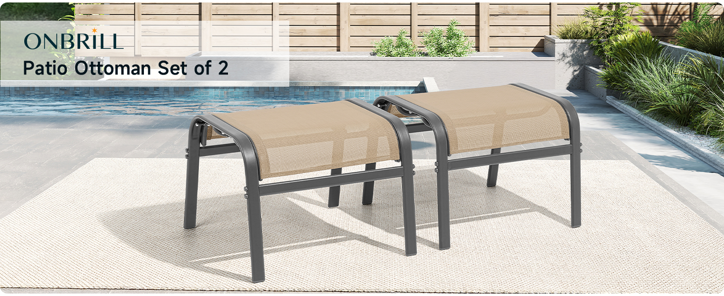 outdoor ottoman for patio