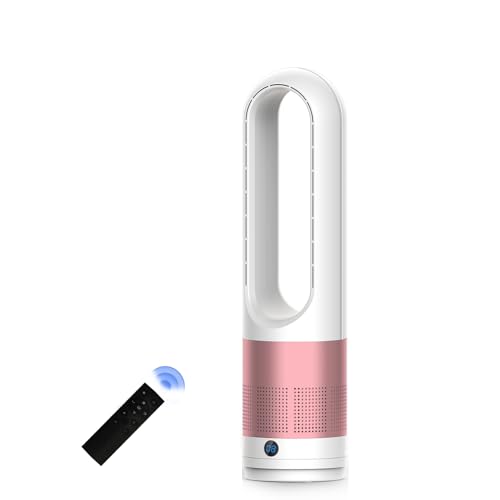 80° Oscillating Bladeless Fan with Remote and Touch Control
