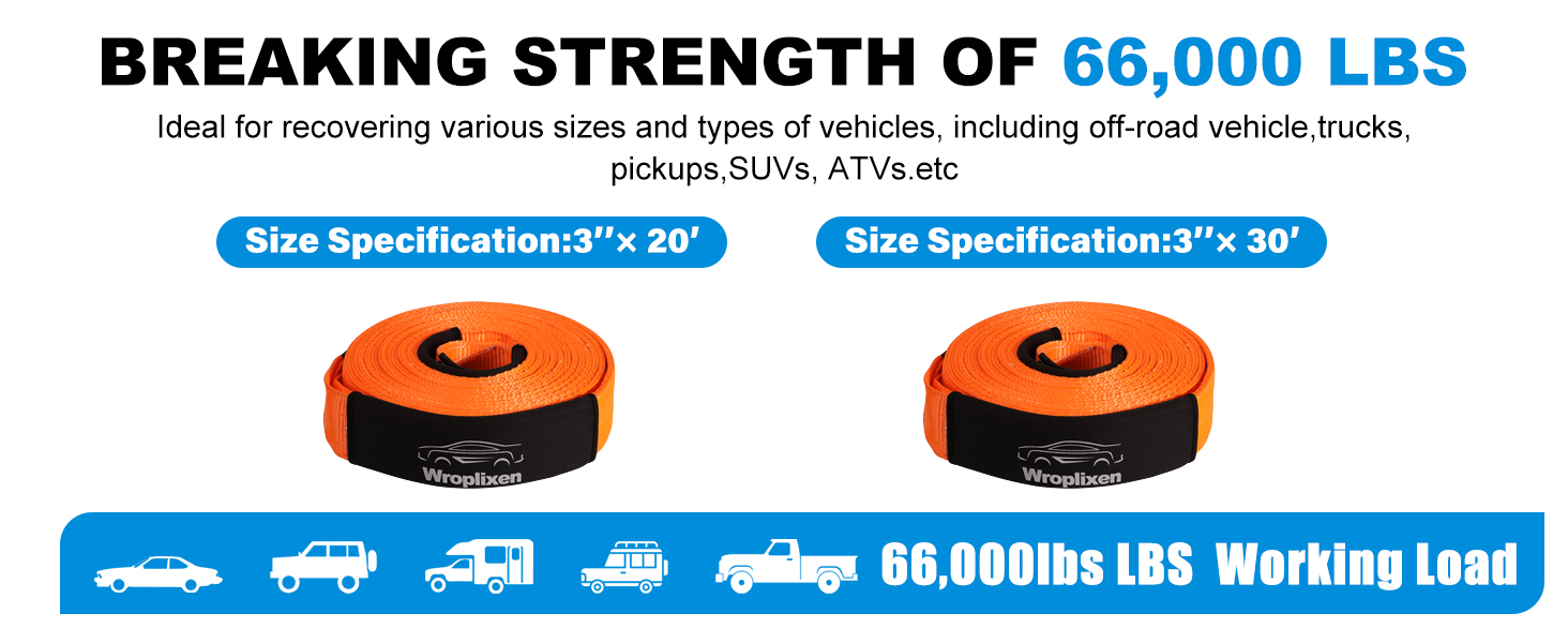 ldeal for recovering various sizes and types of vehicles