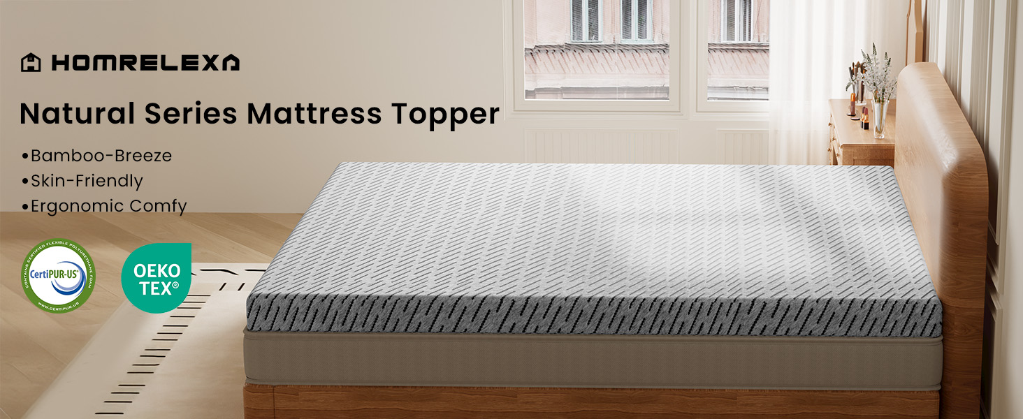 Bamboo Fiber Mattress Topper