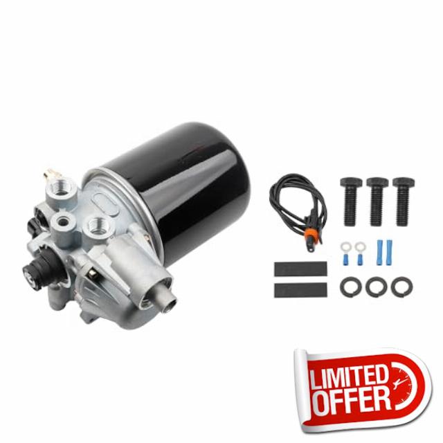 4324130010 12V Air Dryer Assembly for System Saver 1200 Series Compatible with Wabco Bendix Mack Haldex Meritor Midland Volvo Freightliner International Trucks TDAR955205