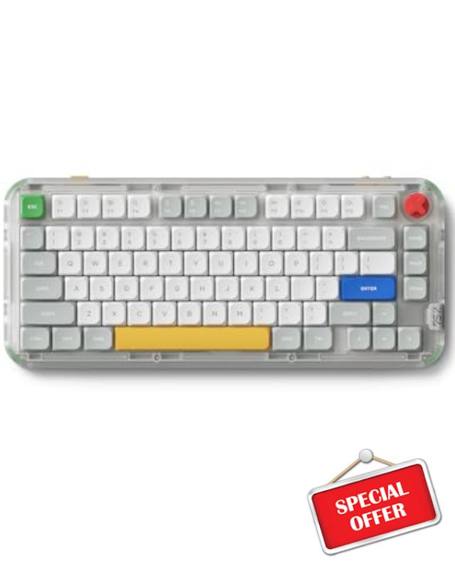 nuphy Kick75 Wireless Low Profile Keyboard with Volume Knob