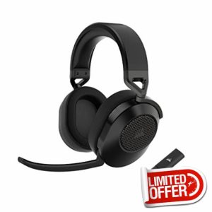 Corsair HS65 Wireless Multiplatform Gaming Headset with Bluetooth - Dolby Audio 7.1 - Omni-Directional Microphone - iCUE Compatible - PC