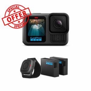 GoPro HERO13 Black Action Bundle - Includes 2 Enduro Batteries and Waterproof Shutter Remote