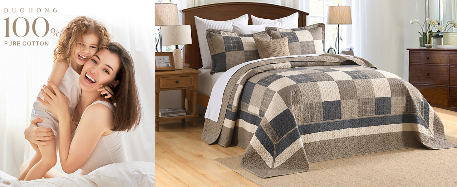 oversized cotton bedspread