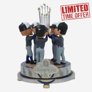 Los Angeles Dodgers 2024 World Series Champs Trophy Spinner Mini Bobblehead