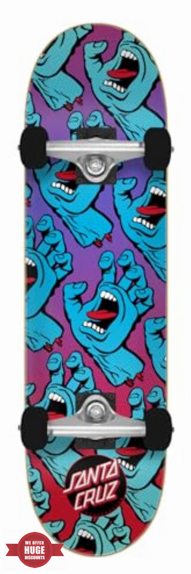 SANTA CRUZ Complete Gradient Hands Micro Skateboard