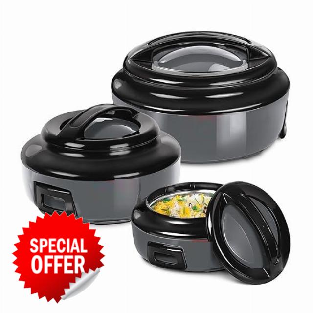 Casserole Ernesto Inner Stainless Steel Jr. Casserole Set of 3 (420 ml
