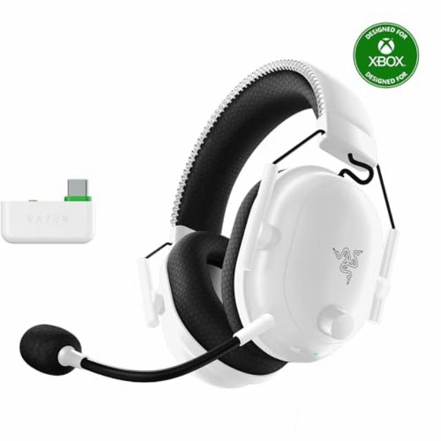 Razer BlackShark V2 Pro Wireless Xbox Gaming Headset: 50mm Drivers - Super Wideband Mic - Plush Noise Isolating Earcups - for Xbox