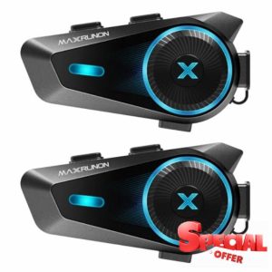 D10 Motorcycle Bluetooth Headset with AI Voice Control